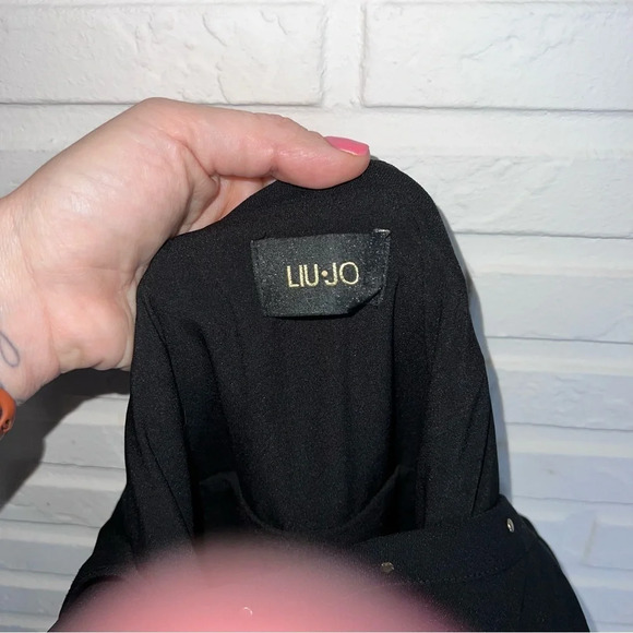 Liu Jo Black Embellished Flowy Skater Mini Dress, Women’s Italian Size 40 - Picture 2 of 10